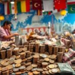 currency exchange concept